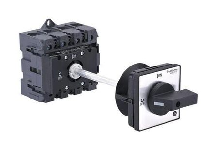 Выключатель-разъединитель 4п 80А IP20 с черн. выносн. рукоят. на дин-рейке/плате SE MSD80440B