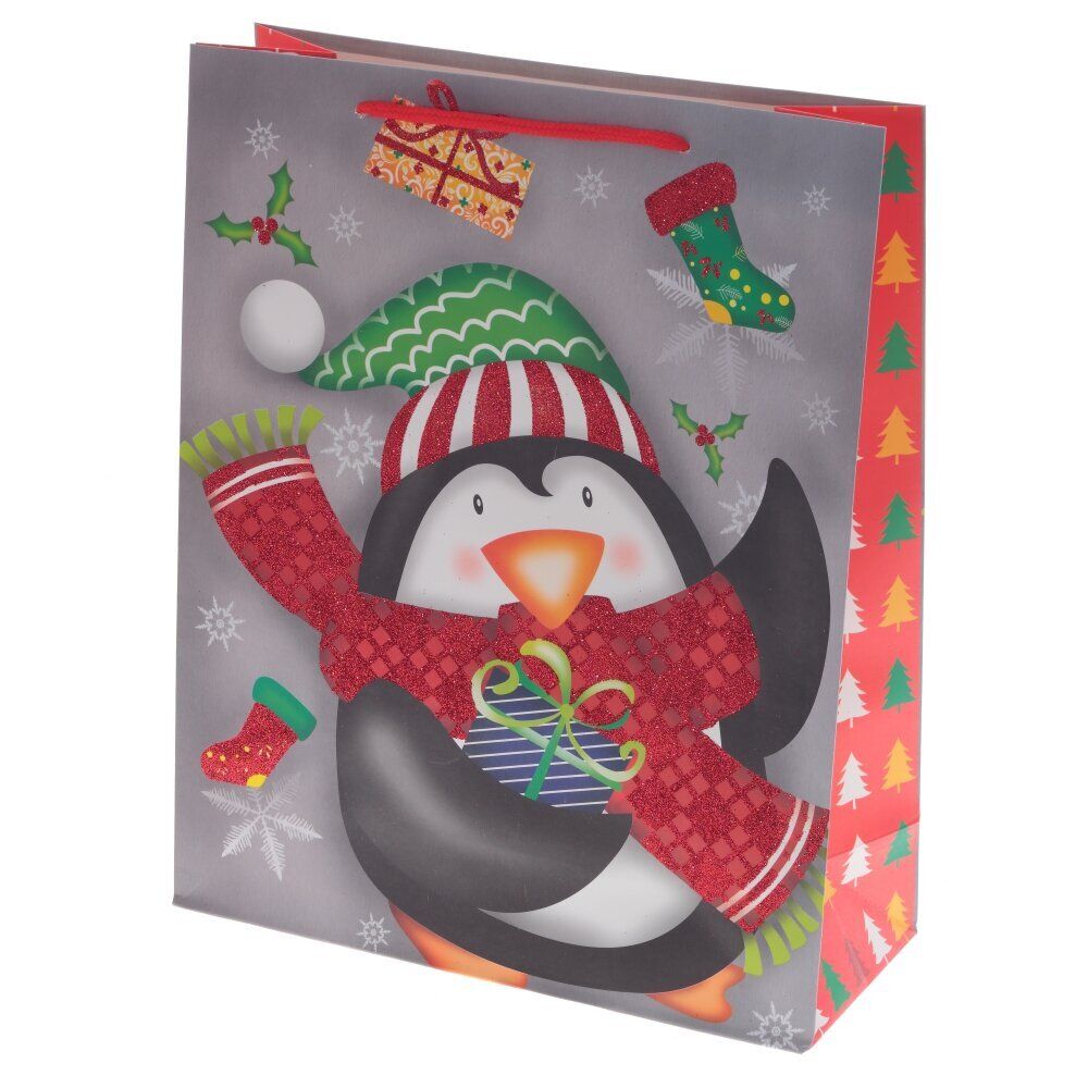 GAEM Пакет подарочный (бумага 230г/м2, блок микс 12шт), L26 W10 H32 см, 4в.