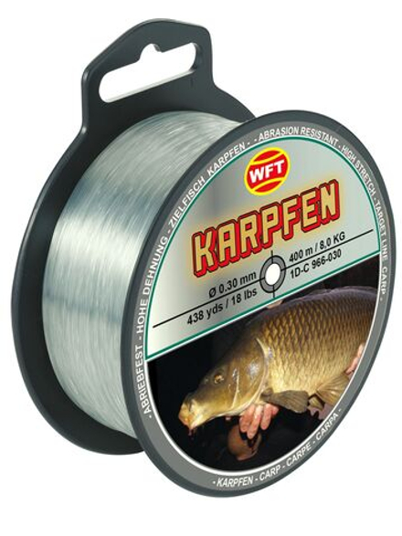 Леска монофильная WFT Zielfisch KARPFEN (Для ловли карпа) 400 м, 0.30 мм