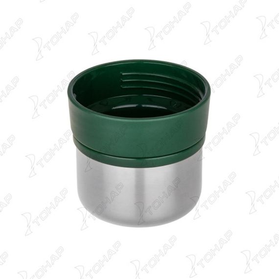 Термос (HS.TM-058-G) 1200ML с ситечком зеленый (2 крышки-кружки) TONAR