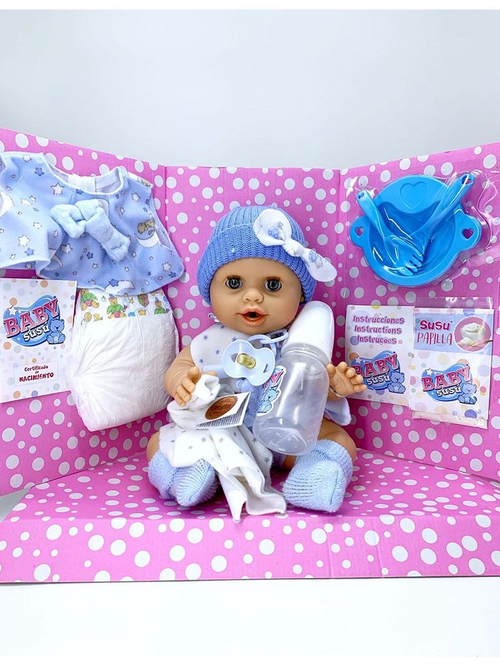 Кукла Berjuan виниловая 38см Susu interactivo в наборе (6001)