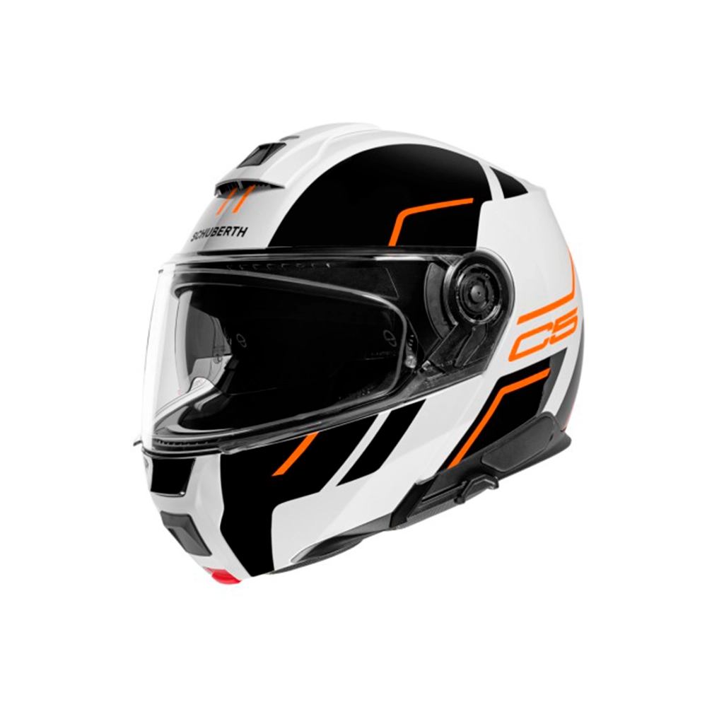 Шлем Schuberth C5 Master Orange, белый/черный/оранжевый, размер L (RR)