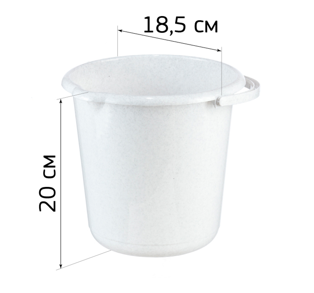 Ведро 3л с носиком для слива М2428