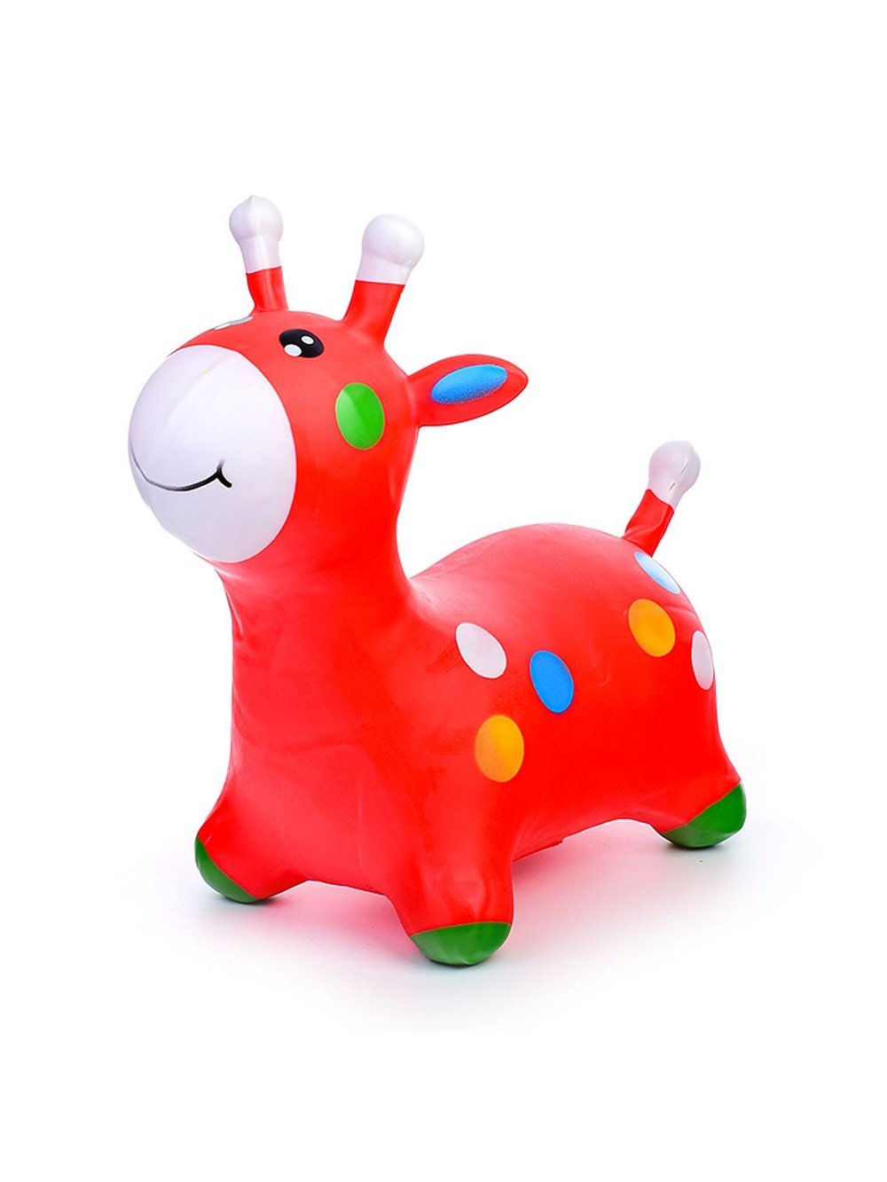 Прыгун Жираф в горох цвет красный