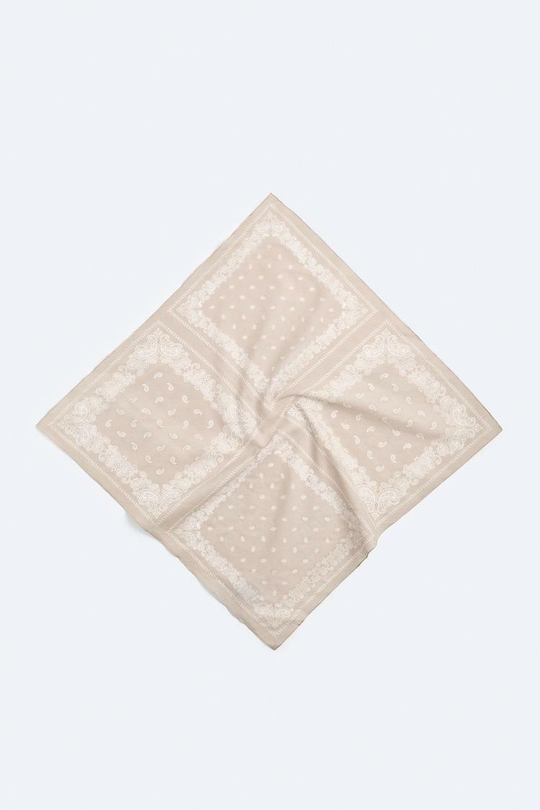 ZARA БАНДАНА С ПРИНТОМ ПЕЙСЛИ, БЕЖЕВЫЙ