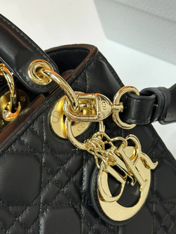 Женская сумка Lady Dior My ABC квадратная черного цвета
