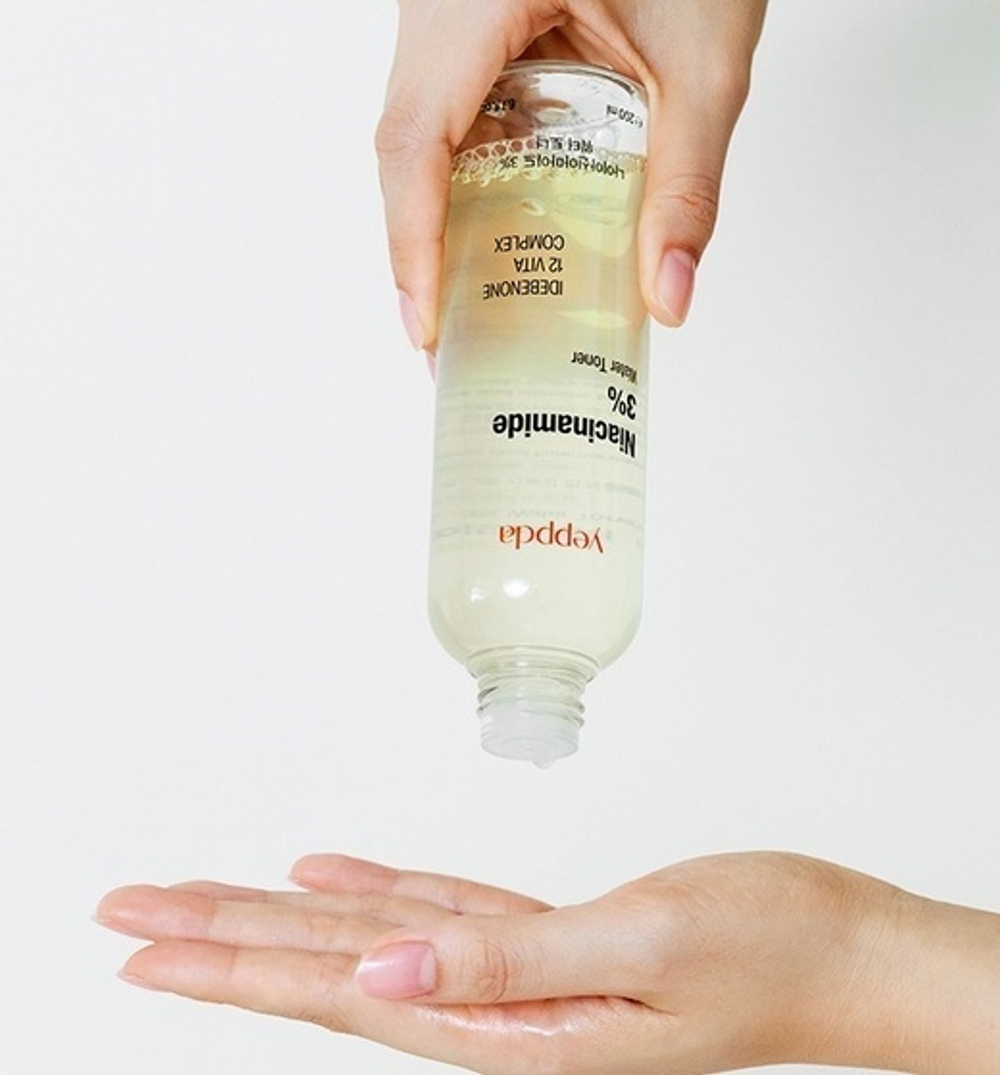 Тонер для лица с ниацинамидом  Yeppda Niacinamide 3% Water Toner