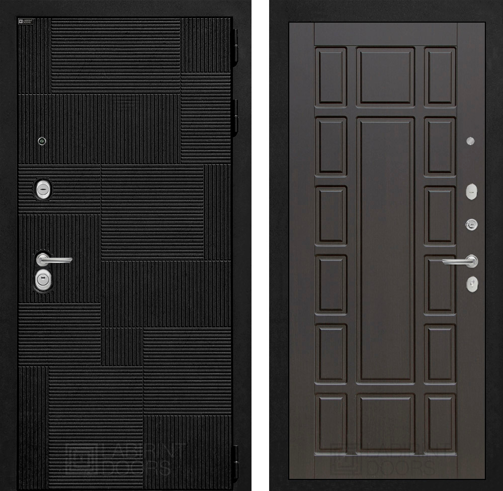 Дверь входная Лабиринт PAZL 12 - Венге металлическая