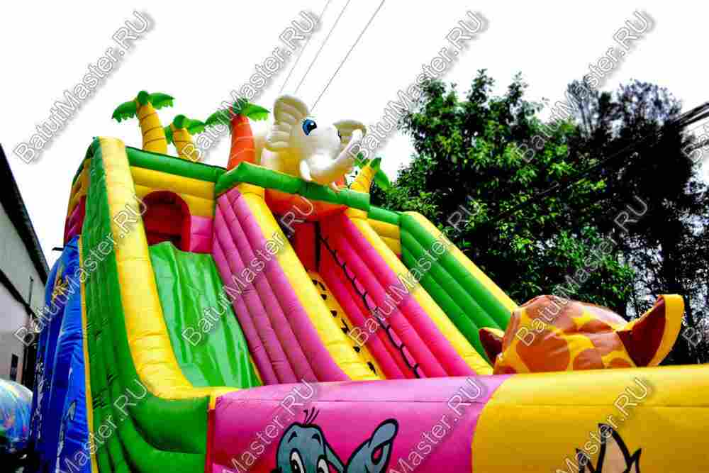 Коммерческий надувной батут "Сафари парк" 12*6*6 м