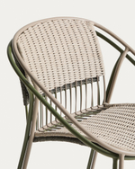 Стул уличный Atrani из стали и веревки цвета таупе