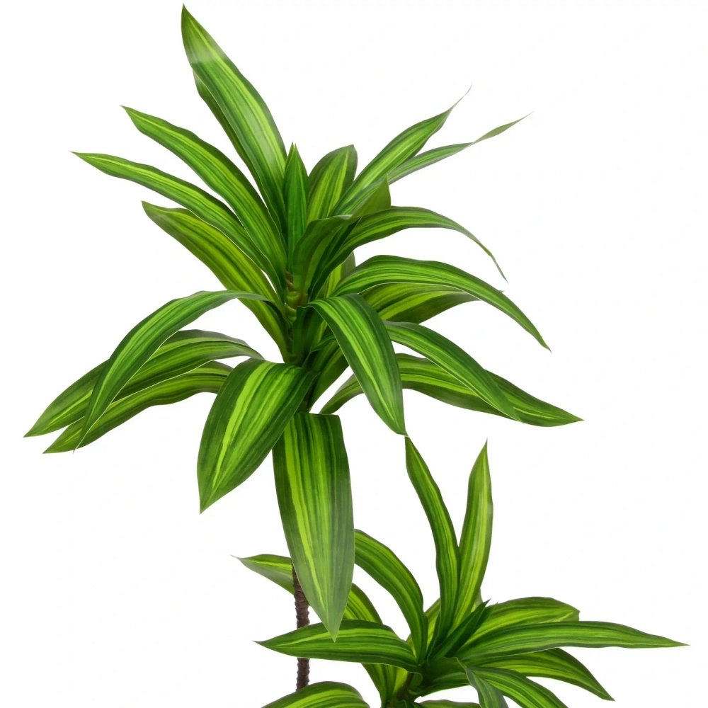 Искусственное растение «Ветка Драцены» 90см зеленая