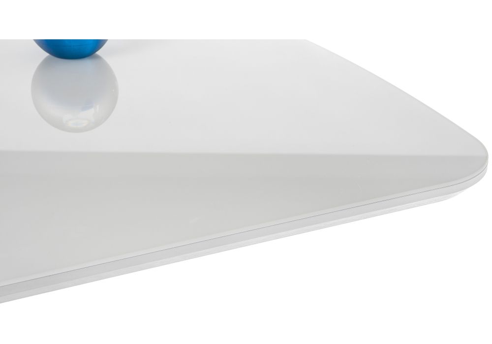 Стол на тумбе Кейтлин 120(160)х80х76 белый / белый