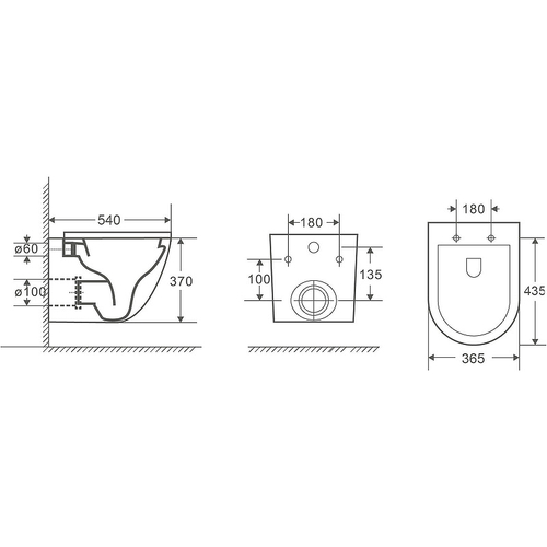 Унитаз WeltWasser Merzbach 041 XL MT-BL 10000008269 подвесной Черный матовый с сиденьем Микролифт