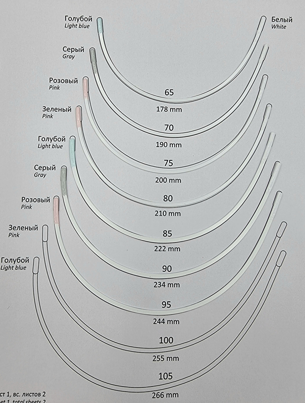 Каркасы для бюстгальтера с нейлоновым покрытием тип 13 (Китай)