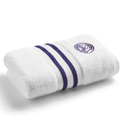 Теннисное полотенце Wimbledon Baseline Towel Set - white/purple