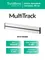 MULTITRACK Шина открытой установки трековой системы 80 см БЕЛЫЙ