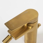 Инсталляция для биде со смесителем WasserKraft Naab 86BDT.050.WH.SQ5506 белая панель/смеситель золото матовое