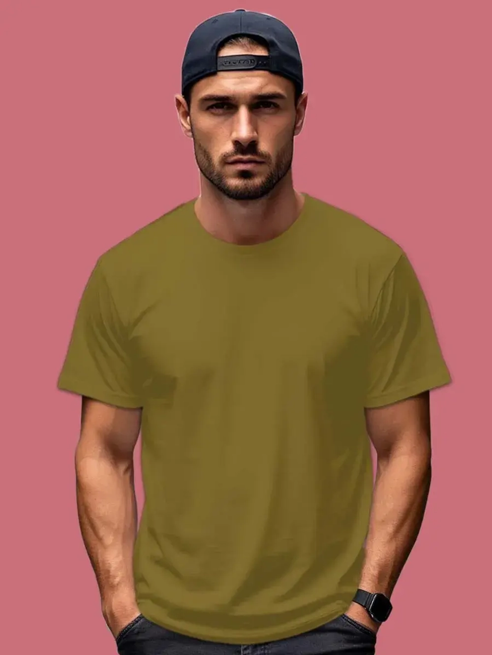 Футболка Взрослая.Премиум однотонная.1 шт