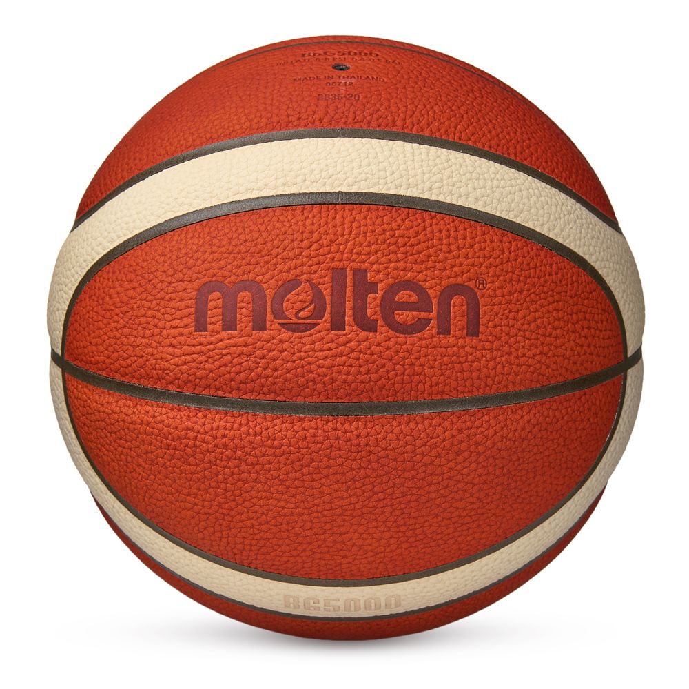 Мяч баск. MOLTEN B6G5000 р.6, FIBA Appr, 12 панелей, нат.кожа, бутил.камера, кор-беж-чер