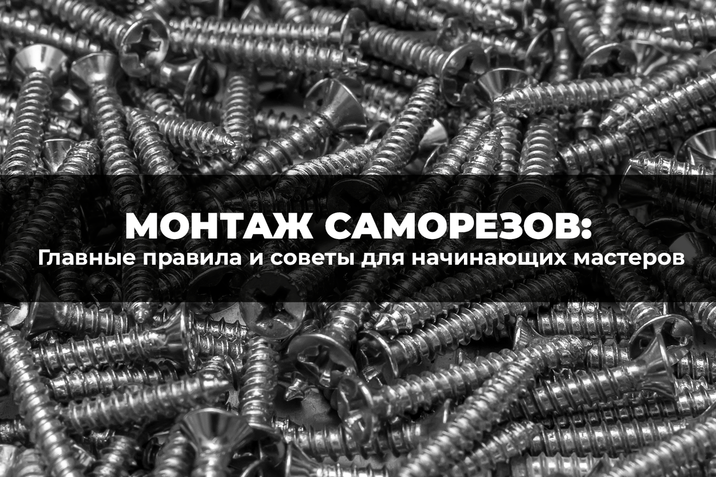 Главные правила монтажа саморезов - советы для начинающих мастеров