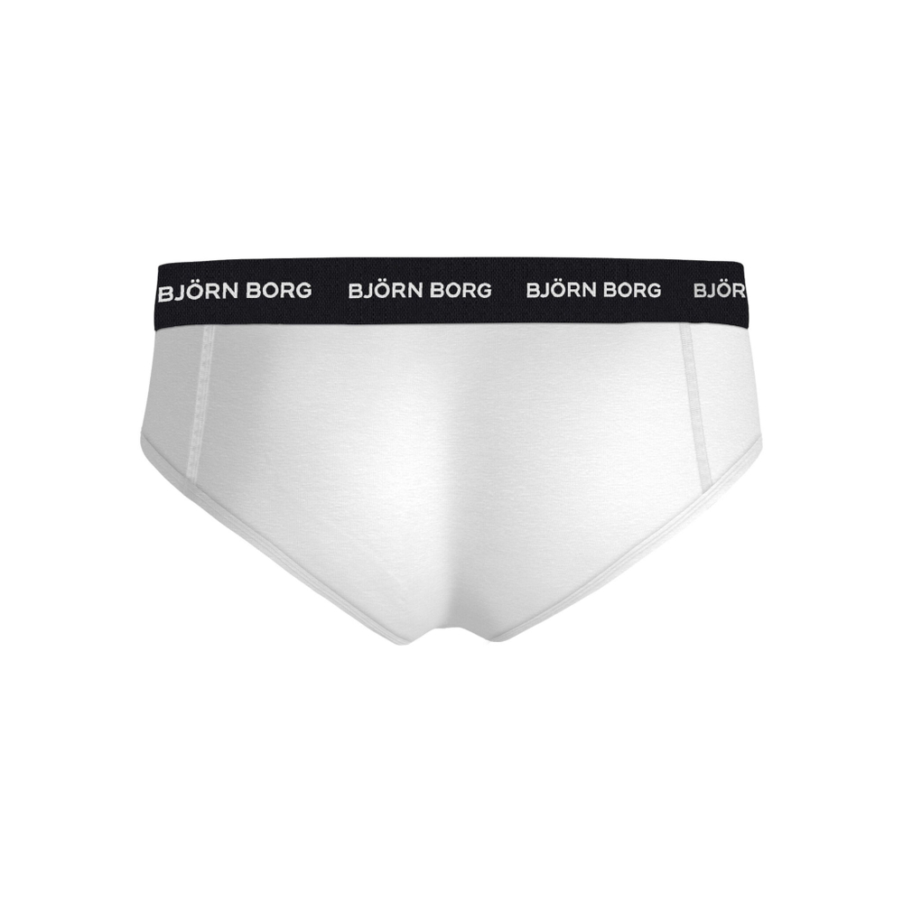 Björn Borg Cotton Stretch Brief Boxer Shorts 3 Pack Men - White, Black