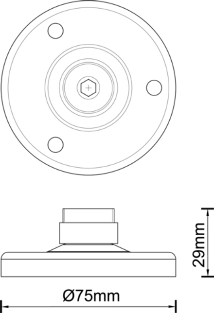 Основание для стоек Pillar326DG DL20523, Pillar300DG DL20521, Pillar900DG DL20523, D75 мм