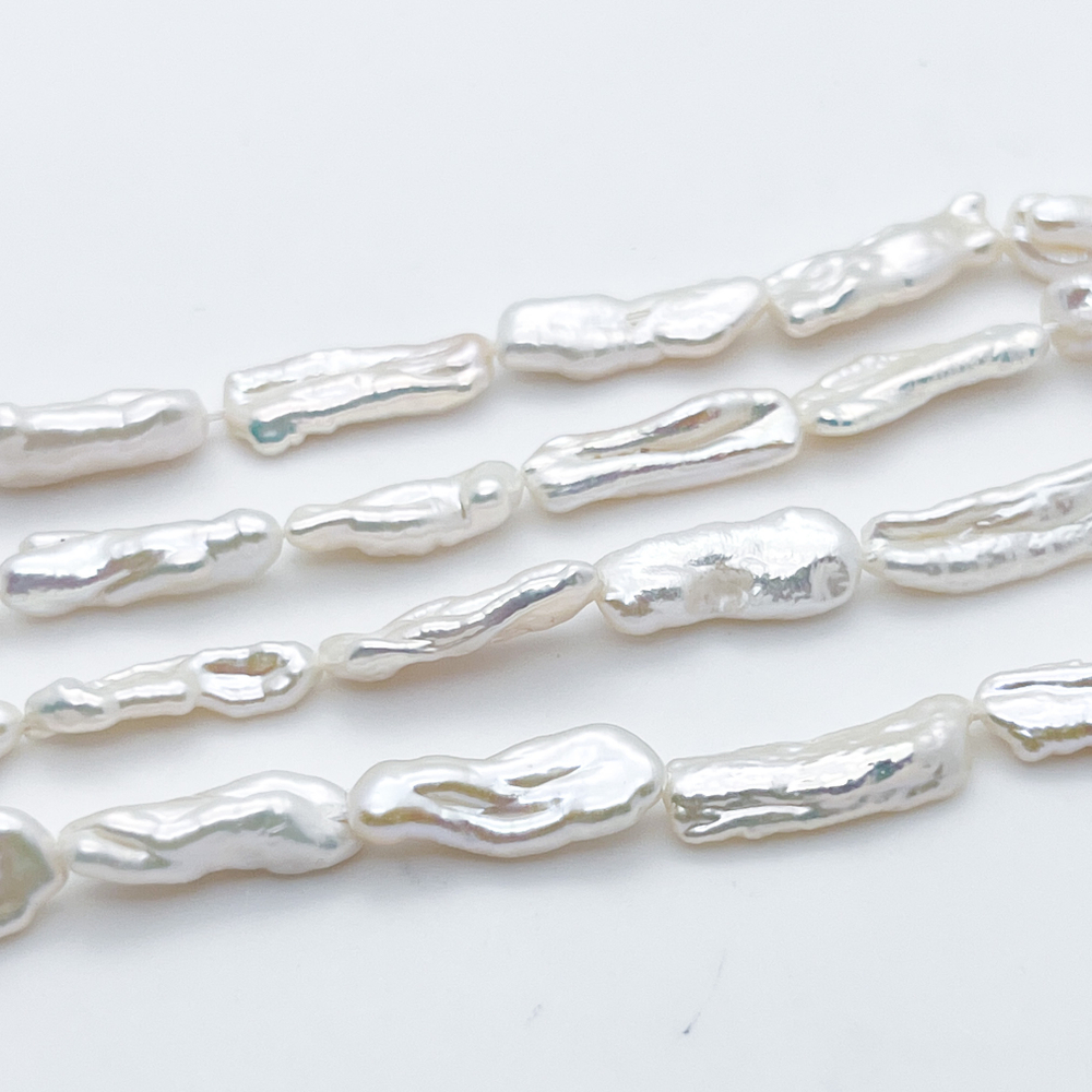 Жемчуг, размер около 18-19*6-7 мм, цена за набор 4 шт