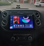 Магнитола для Volkswagen Tiguan 1 2007-2016, Golf Plus (рамка 9 чёрная, любая кнопка) - Teyes CC3-2K QLed Android 10, ТОП процессор, SIM-слот, CarPlay