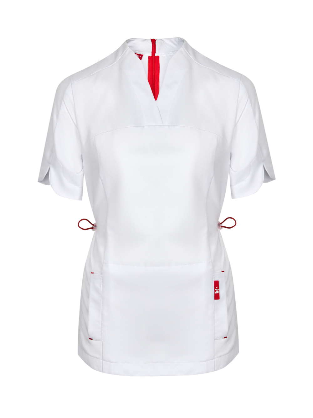 Топ медицинский женский Ньюлук, белый хлопок