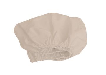 Простынь на резинке для кровати 140*200 см (бежевый, сатин)