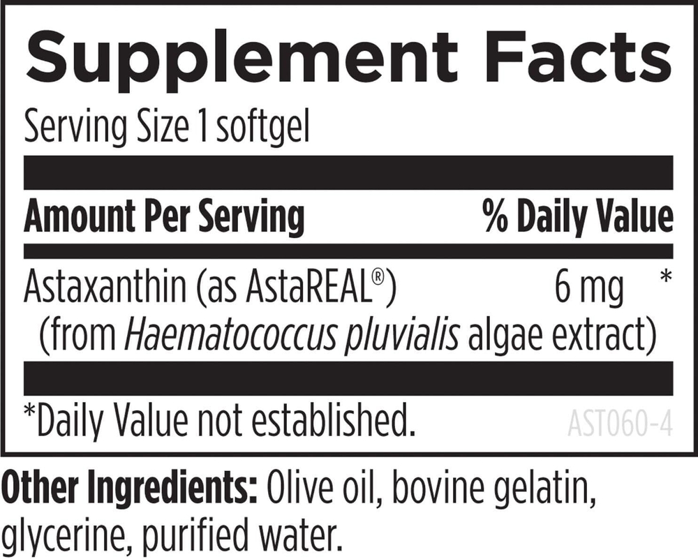 Designs For Health - Astaxanthin - 60 softgels