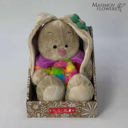 Зайка Ми в шубке мультиколор (малый)