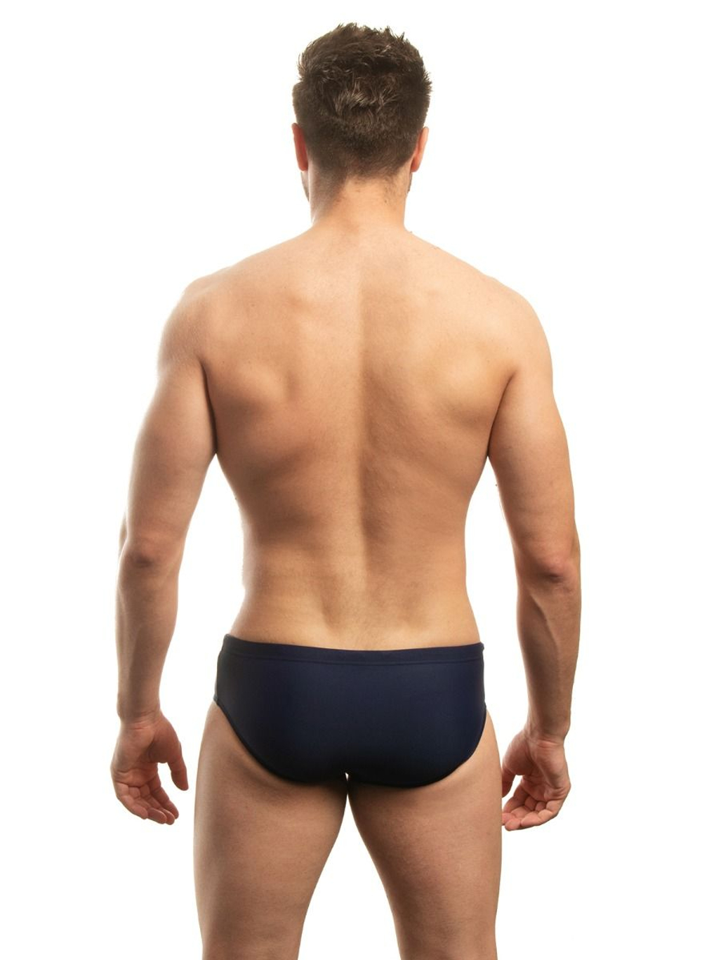 Мужские плавки с широким бочком (Размер: M) (Цвет: темно-синий)