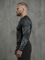 Рашгард с длинным рукавом LEGENDA Хохлома серая