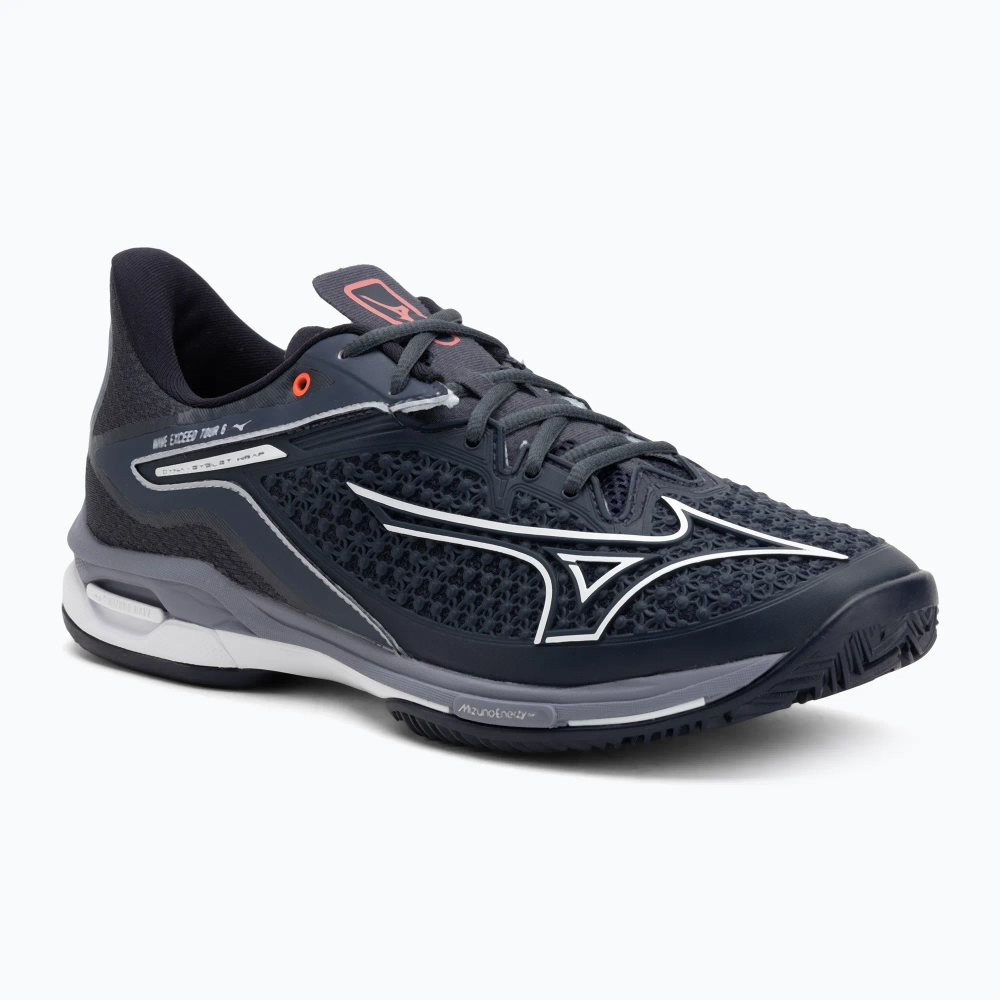 Теннисные кроссовки Mizuno Wave Exceed Tour 6 CC odyssey gray/white/blue granite