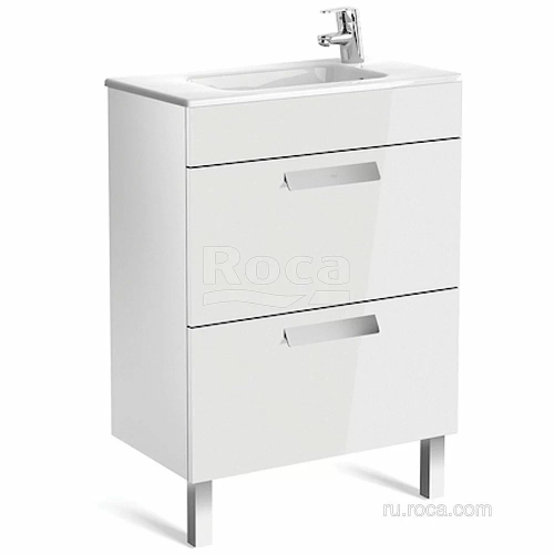Тумба с раковиной Roca Debba ZRU9302708 60 белый глянец