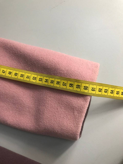 Пальто красивого пудрового оттенка, визуально 42 размер