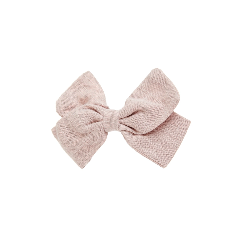 Заколка Пастельно-розовый Бант