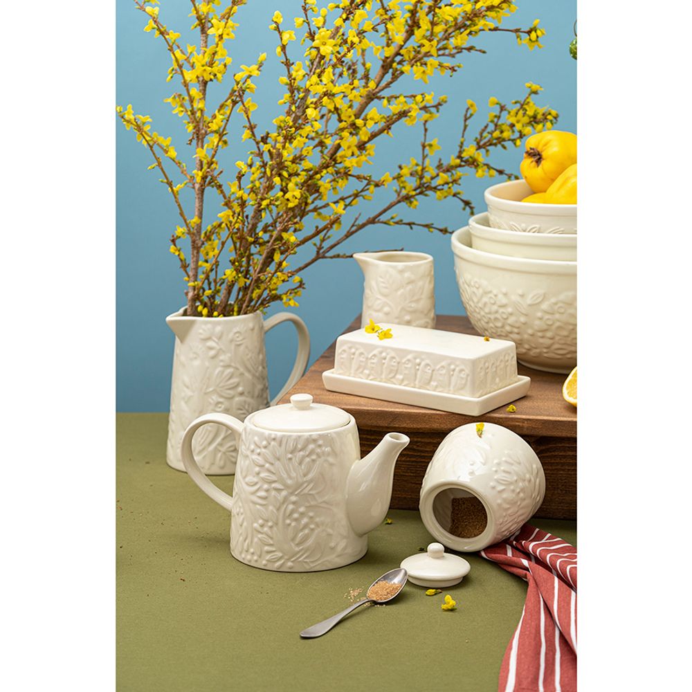 Чайник заварочный Birds of Paradise, 1 л, кремовый