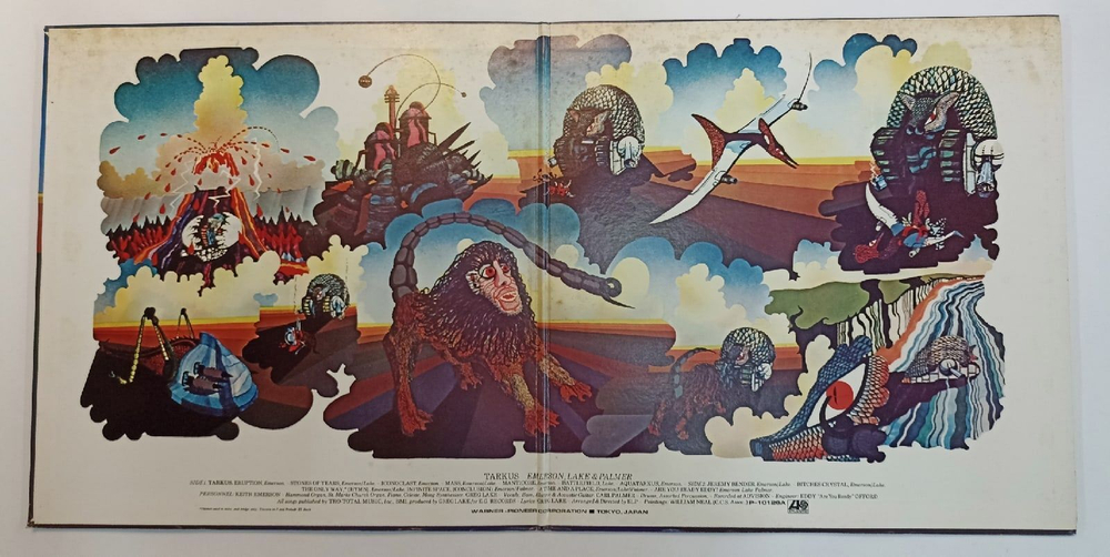 Винтажная виниловая пластинка Emerson Lake & Palmer Tarkus (Japan 1976)