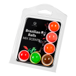 Набор из 6 шариков с ароматизированными массажными маслами Secret Play Brazilian Balls
