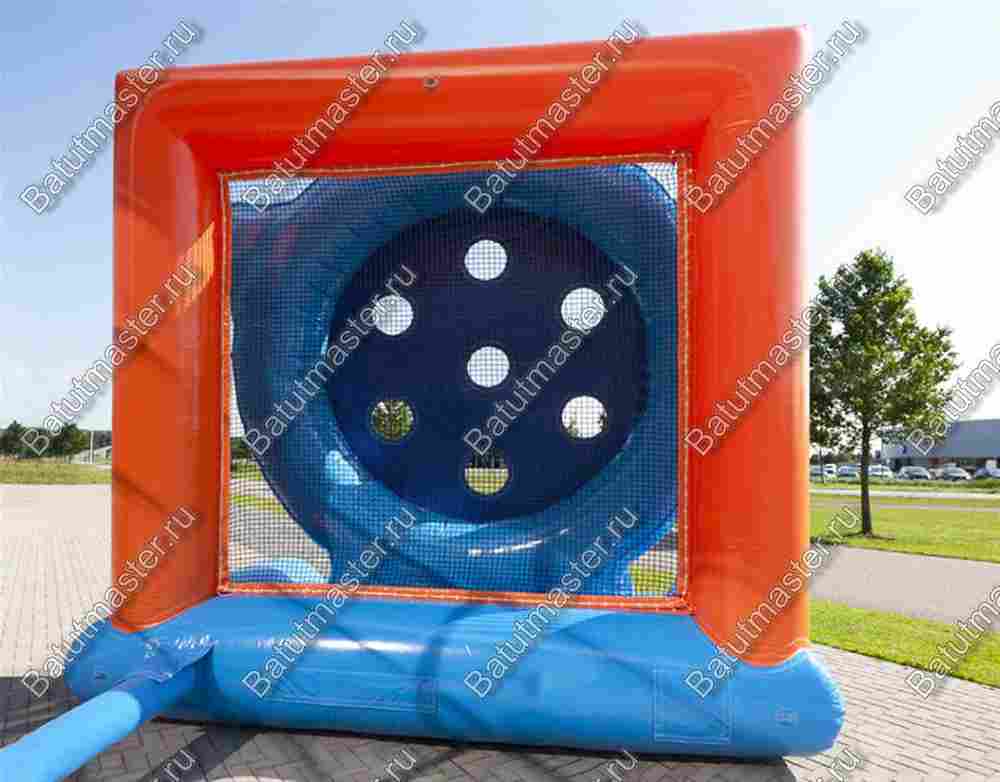 Надувной футбольный дартс «Футболист» на подкачке, диаметр 3 м, размер 3х3х3 м