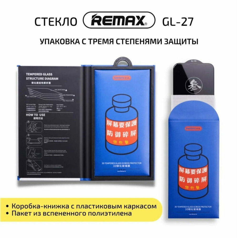Защитное стекло Remax GL-27 для iPhone 15 Pro