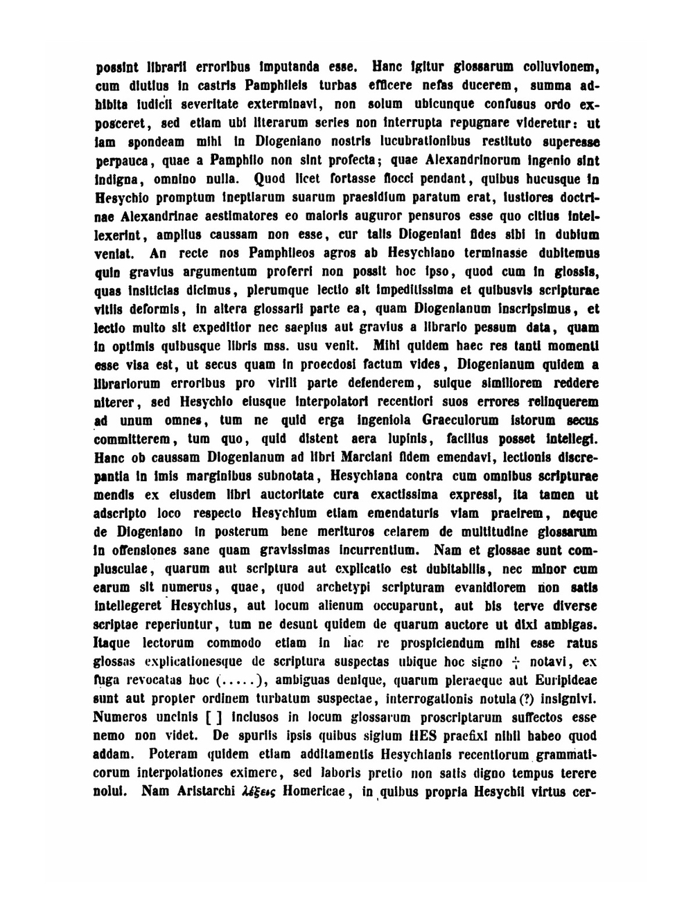 Hesychii Alexandrini. Lexicon | Moritz Schmidt Hesychius