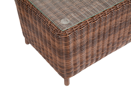 "Кон Панна" столик журнальный из искусственного ротанга, цвет коричневый