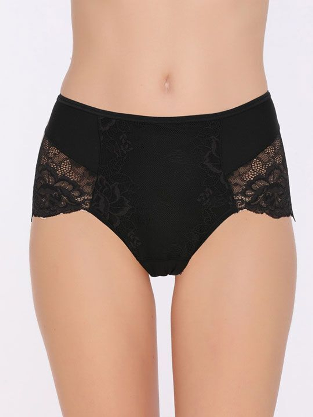 Трусы-слип с высокой линией талии Greta (Размер: XL) (Цвет: белый)