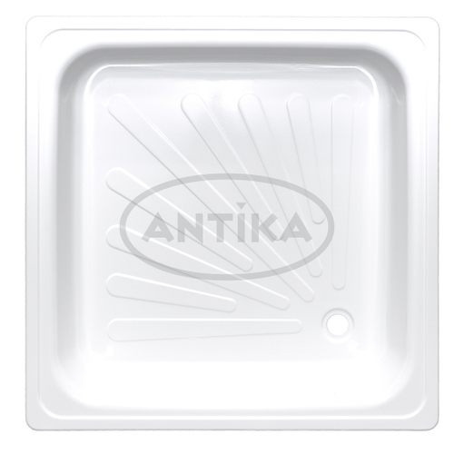 Поддон квадрат 0,9*0,9*0,15 Antika стальной (ВИЗ)