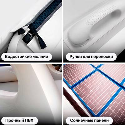 Надувной эко-катер, электро-лодка BatutMaster WaterRelax, дальность до 185 км