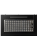 Вытяжка кухонная MACBI Perfa-60G-S/S (BLACK) черный, D150мм, 1200м3/ч, полновстраиваемая, мотор 230Ватт, стекло 60см, сенсорное управление + управление жестами, освещение светодиодное 5W