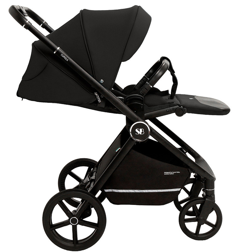 Детская коляска Sweet Baby Cupola New 3 в 1 Moon Black